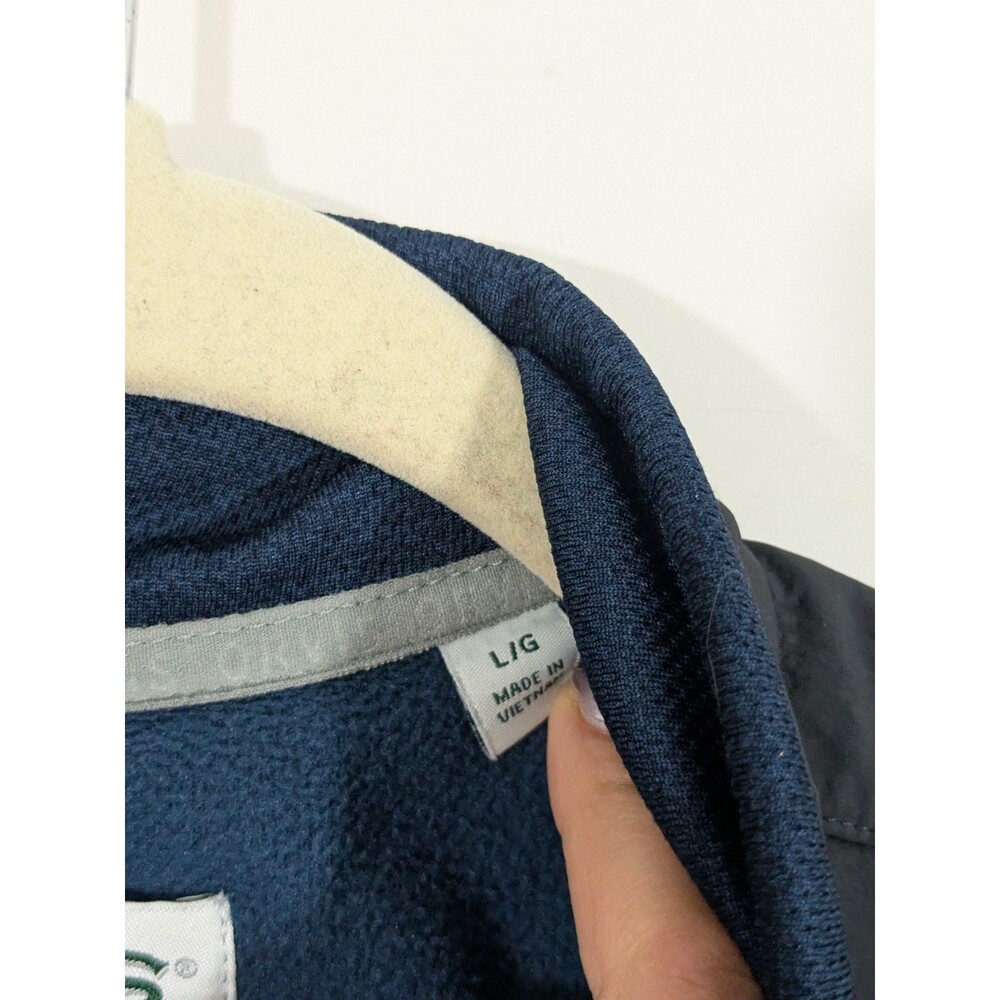 Orvis Sweatshirt Adult Sz L Blue Gray Jacket Full Zip Zipper Pockets Men - Picture 3 of 9